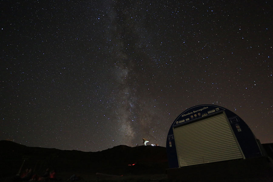 The starry sky over Sierra Nevada