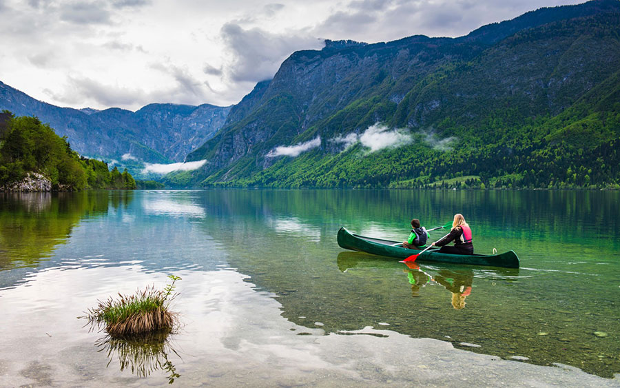 Aventuras en Eslovenia (Paseo en tándem por el lago Bohinj)