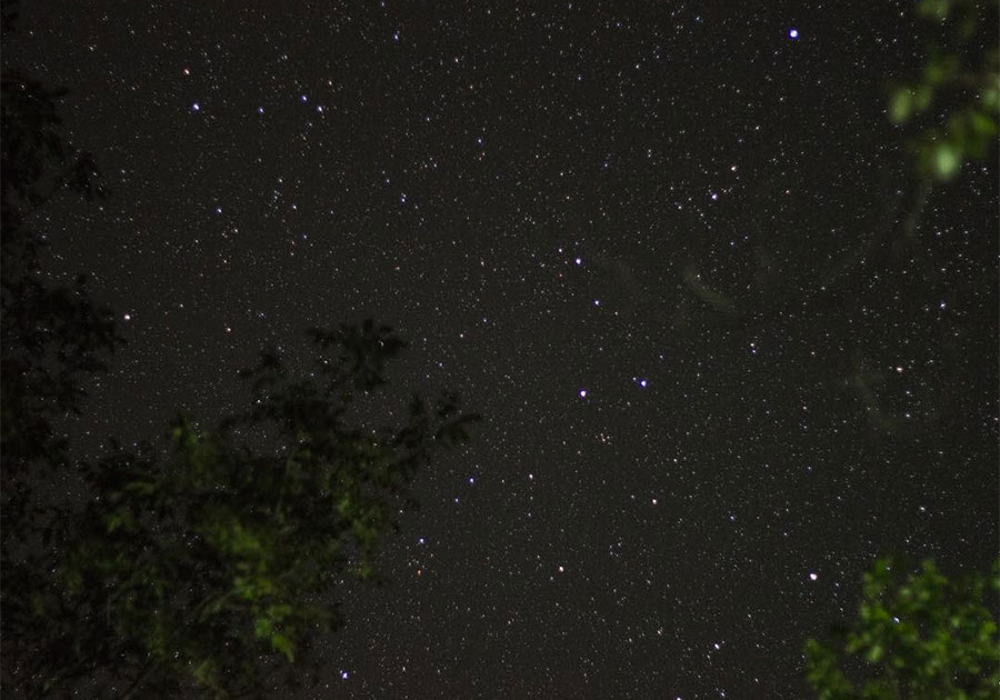 El cielo estrellado sobre el Parque Natural de Cazorla, Segura y las Villas